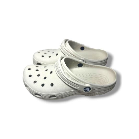 Crocs Classic Clogs Bone Off White M7 W9 Unisex Slip-On Comfort Sandals - Picture 6 of 8